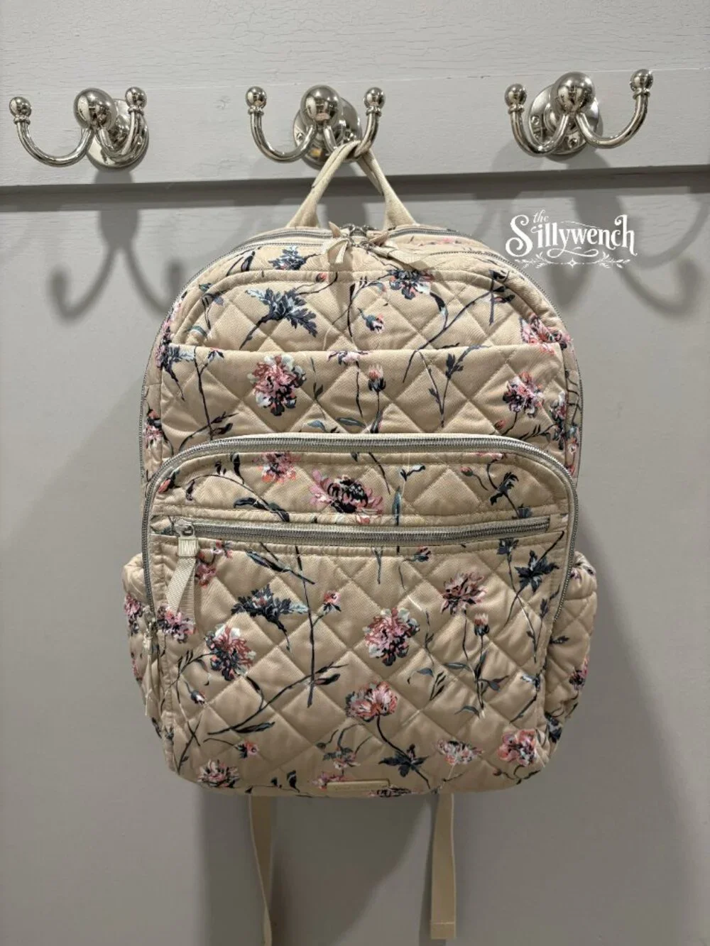 Vera Bradley Strawflowers XL Campus Backpack in Performance Twill